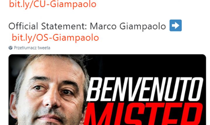 OFICJALNIE! Marco Giampaolo trenerem Milanu!